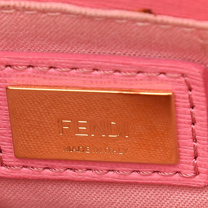 Fendi Vitello Elite Monster Petite 2Jours Tote Cuoio Lollypop Multicolor 6 of 10