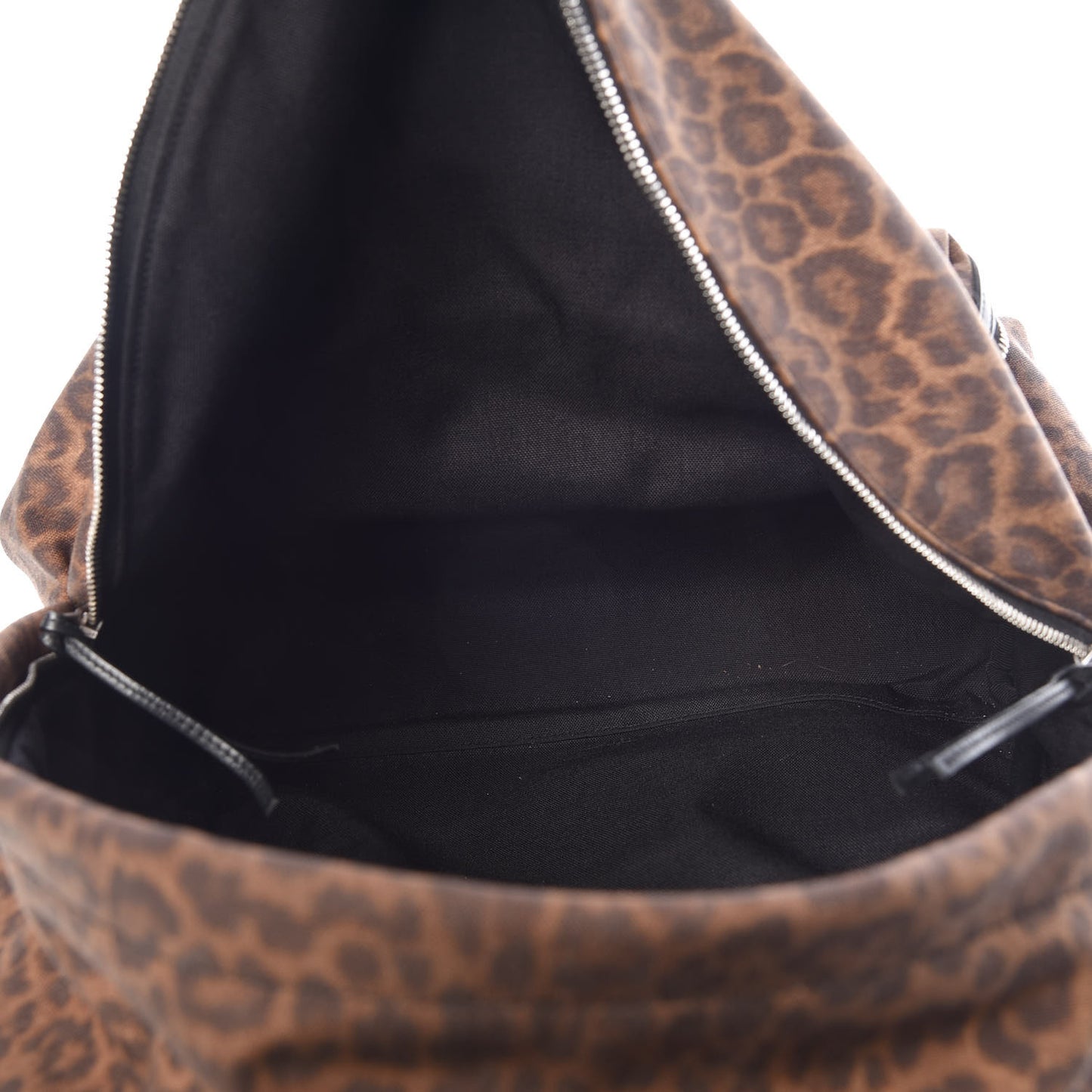 Printed Canvas Leopard Classic Hunting Backpack Brown