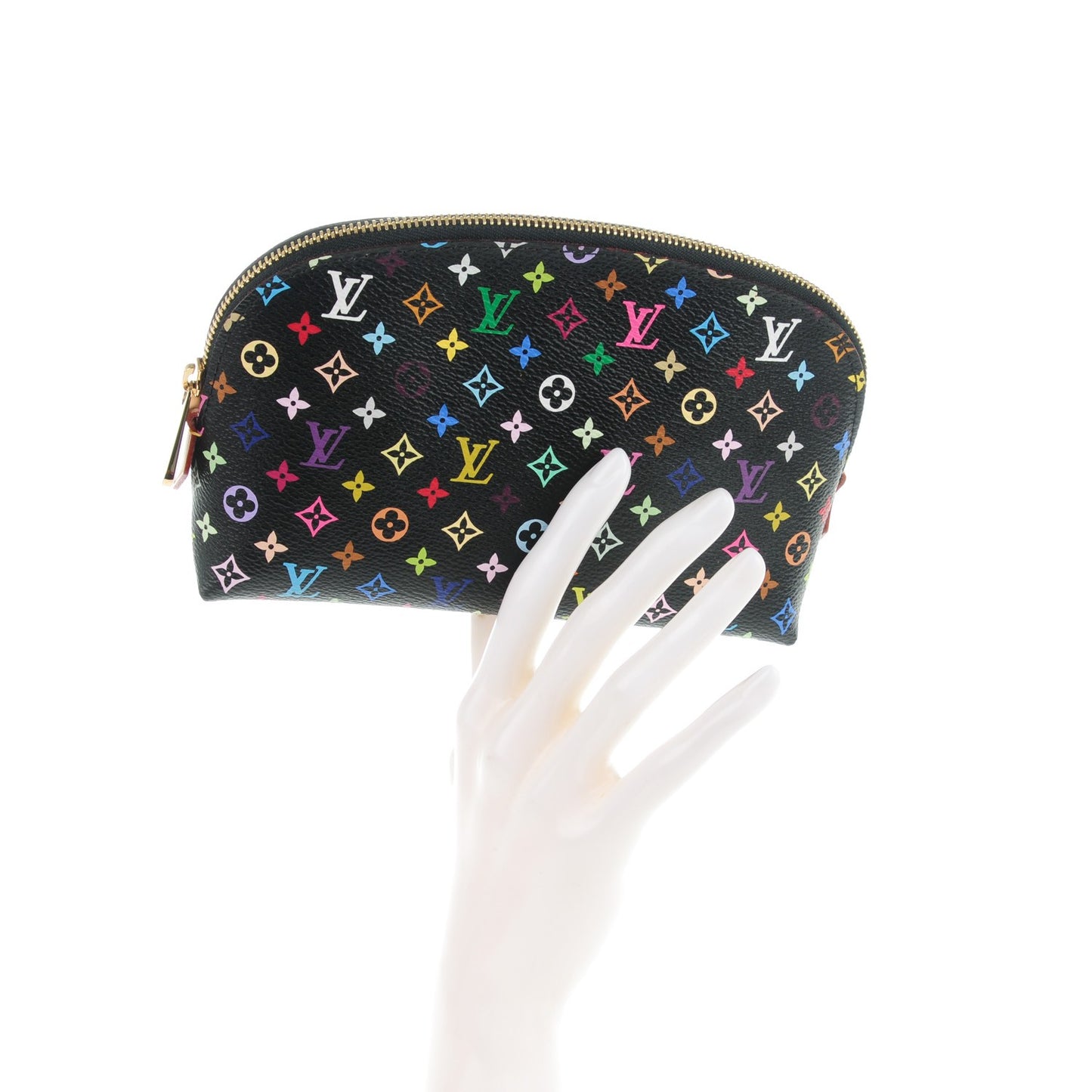Monogram Multicolor Cosmetic Pouch Black Grenade