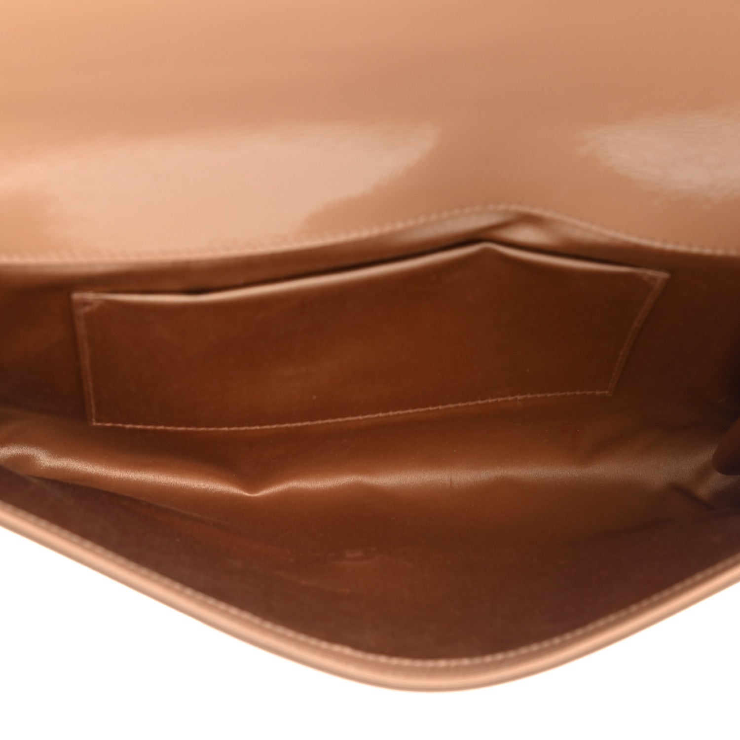 Saint Laurent Textured Patent Calfskin Monogram Large Belle De Jour Clutch Beige 6 of 10