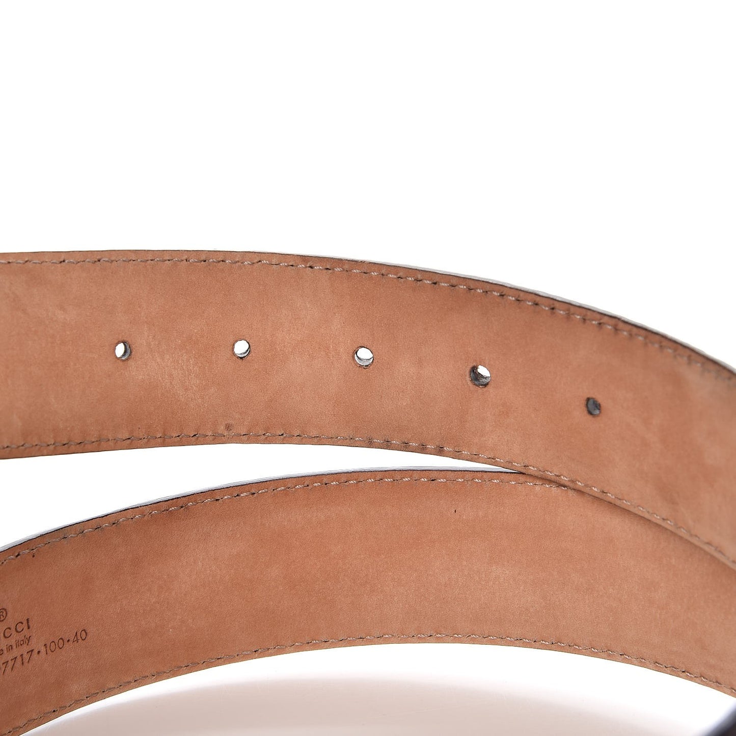 Guccissima Interlocking G Belt 100 40 Brown