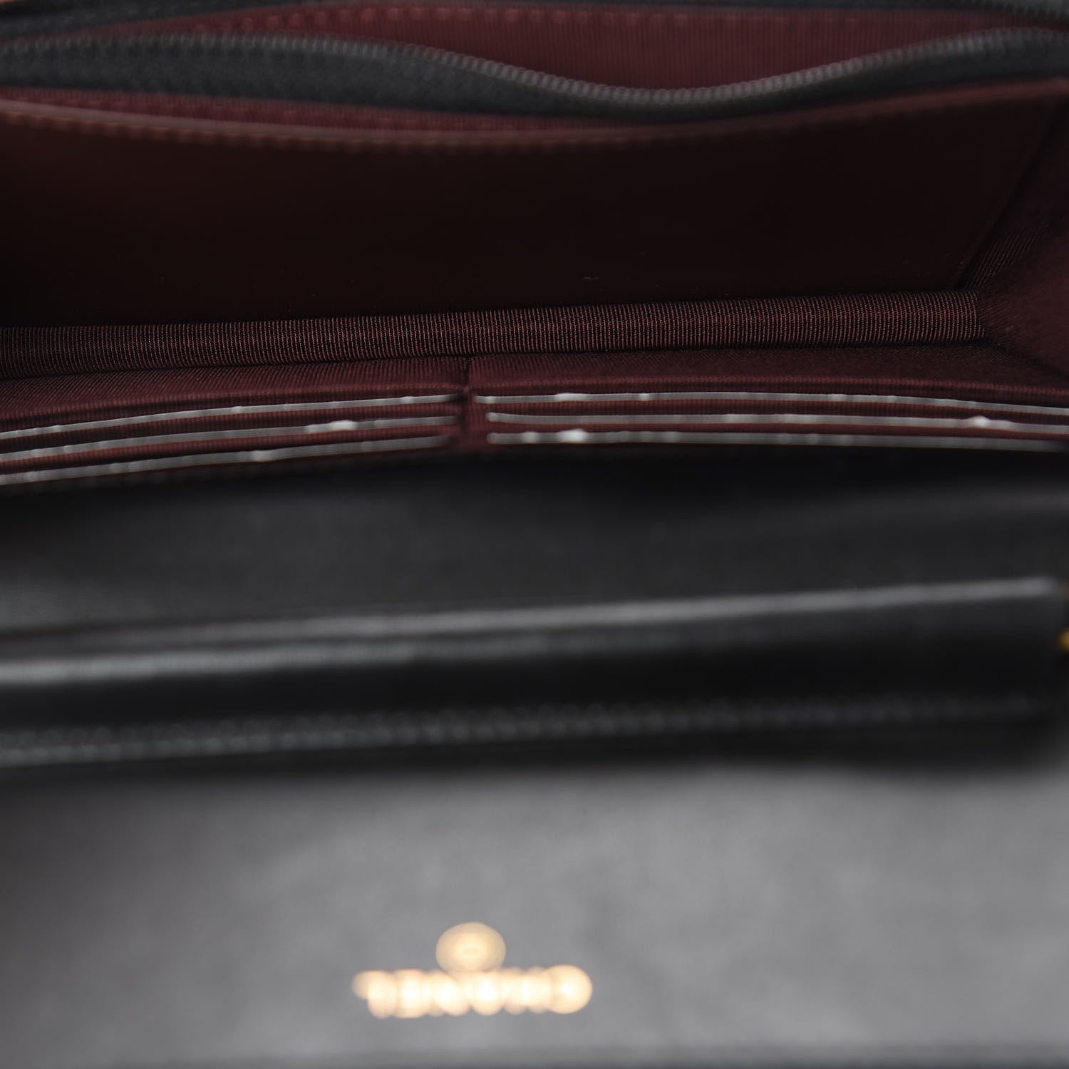 Chanel Aged Calfskin Quilted Lucky Charms 2.55 Reissue Wallet On Chain WOC Black 5 of 12