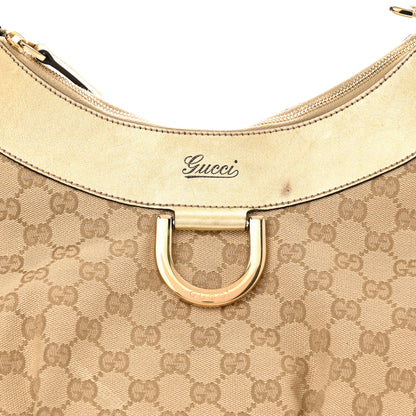 Gucci Monogram Large D Gold Hobo Gold 8 of 13