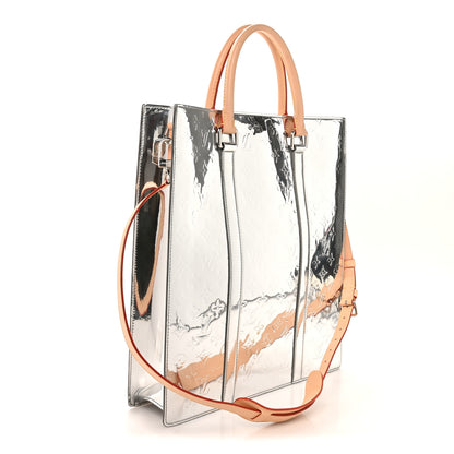 Louis Vuitton Monogram Mirror Sac Plat NM Silver 3 of 9