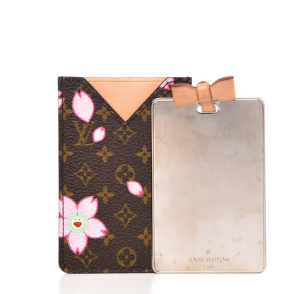 Louis Vuitton Monogram Cherry Blossom Mirror With Case Brown 3 of 8