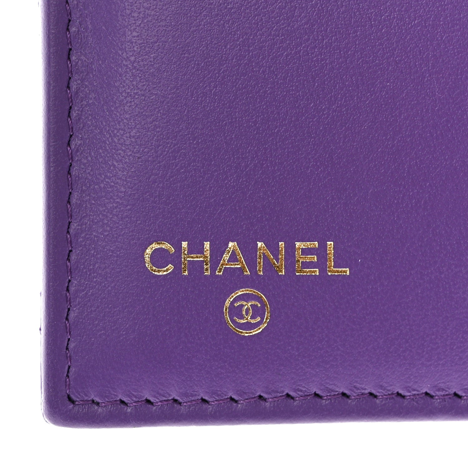 Chanel Caviar Quilted Medium Flap Wallet Purple 6 of 11