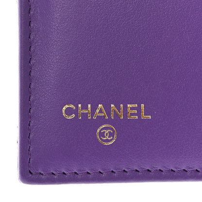 Chanel Caviar Quilted Medium Flap Wallet Purple 6 of 11