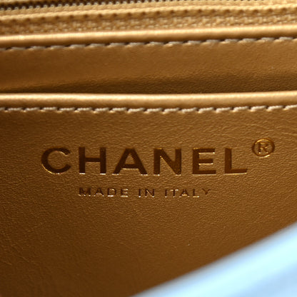 Chanel Lambskin Quilted Mini Pearl Crush Flap Light Blue 6 of 10