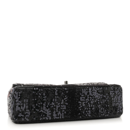 Chanel Sequin Lambskin Medium Moonlight on Water Flap Black 4 of 11