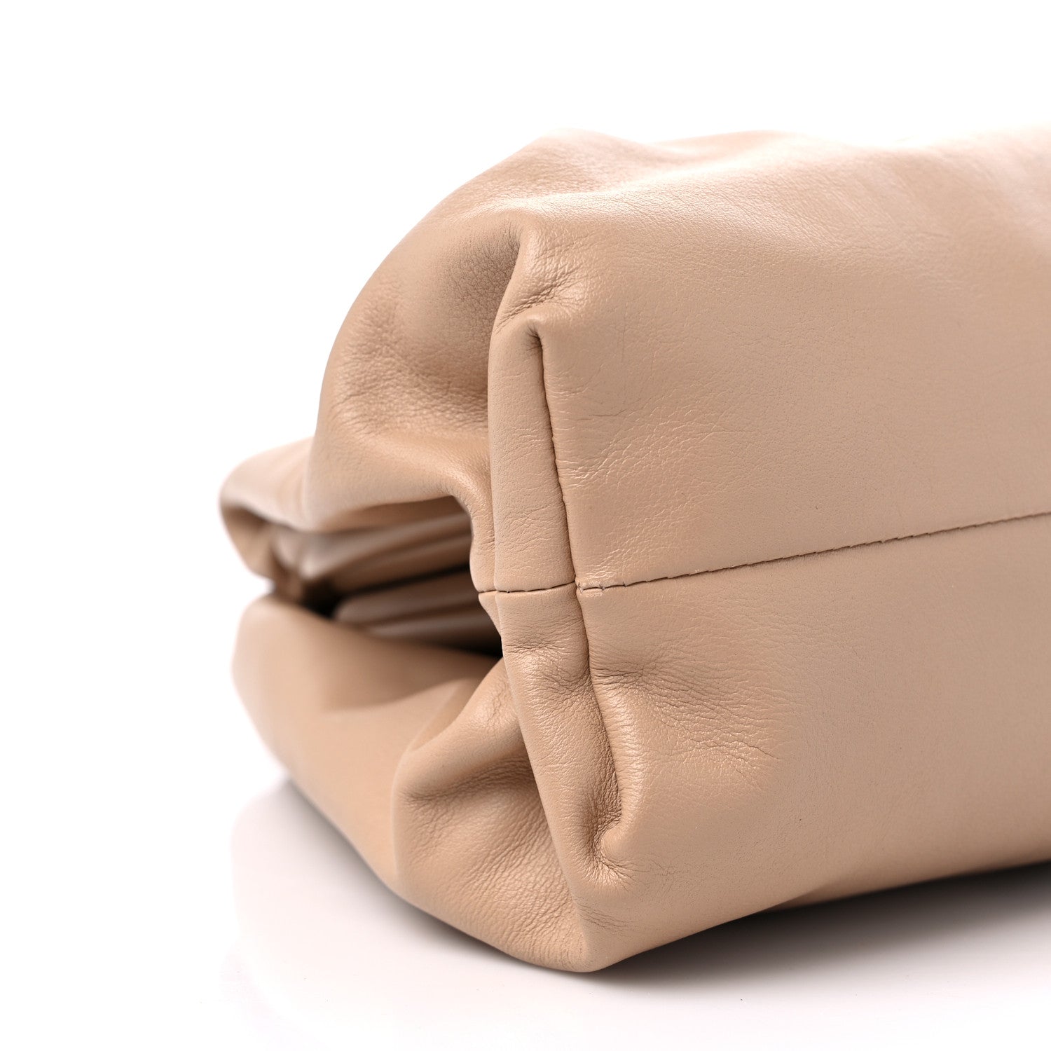 Bottega Veneta Smooth Butter Calf The Pouch Oversized Clutch Nude 7 of 9