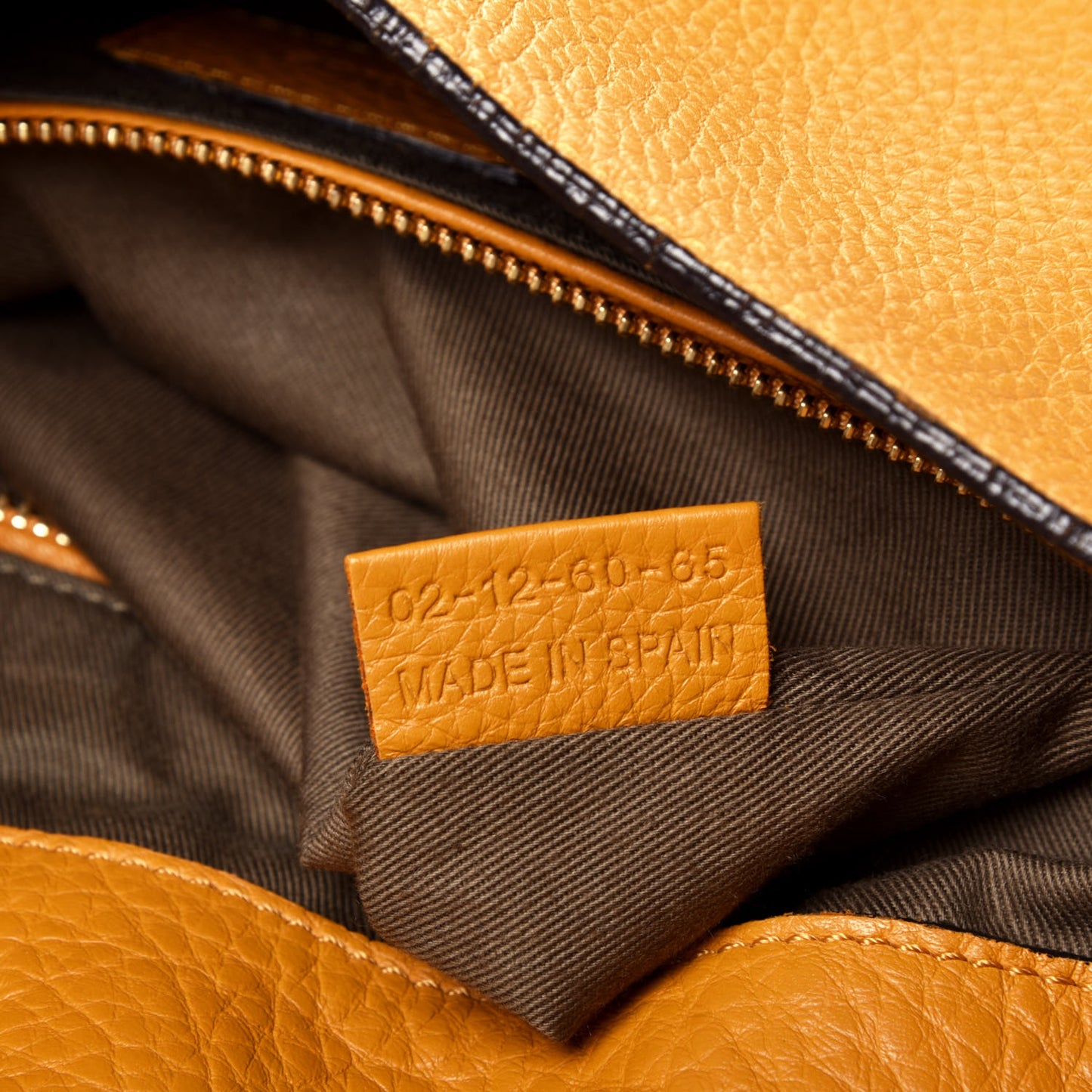 Calfskin Medium Marcie Round Zip Crossbody Brown Sugar