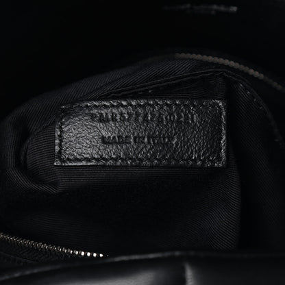Saint Laurent Lambskin Quilted Medium Loulou Puffer Monogram Chain Satchel Black 7 of 9