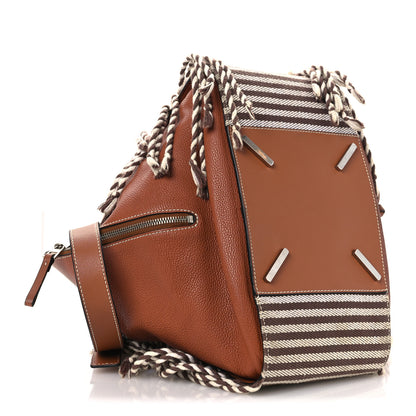 Loewe Calfskin Stripe Medium Hammock Shoulder Bag Tan Brown 4 of 17