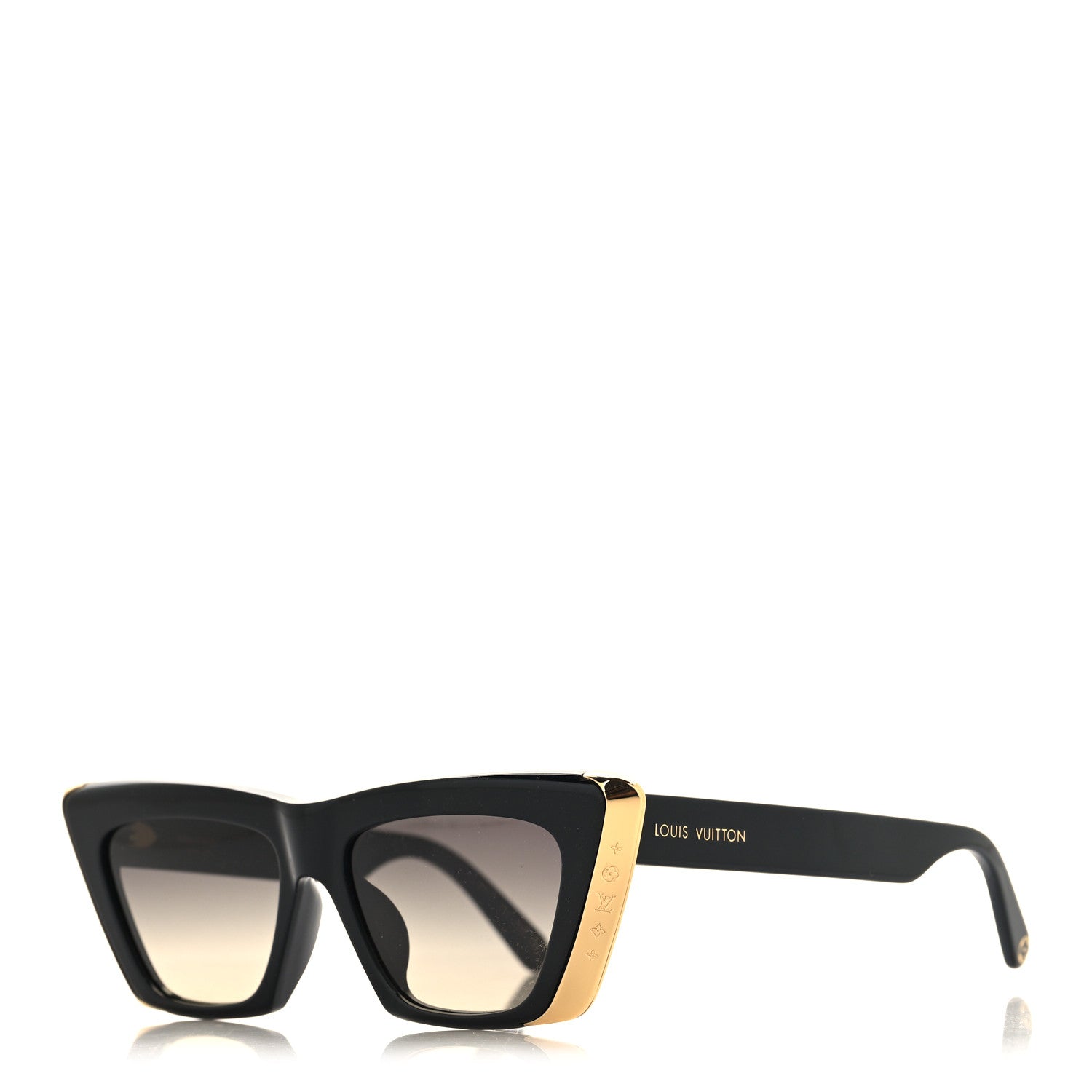 Louis Vuitton Acetate LV Moon Cat Eye Sunglasses Z1655E Black 1 of 8
