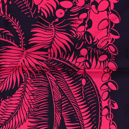 Hermes Silk Mythiques Phoenix Tattoo Scarf 70 Rose Vif Marine 3 of 3