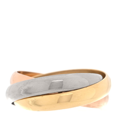 Cartier 18K Pink Yellow White Gold Classic Trinity Ring 52 6 3 of 5