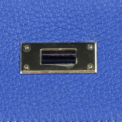 Hermes Taurillon Clemence Kelly Retourne 32 Bleu Electrique 13 of 27