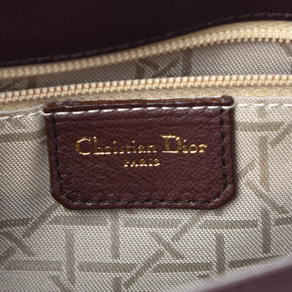 Christian Dior Lambskin Cannage Crossbody Flap Brown 6 of 16