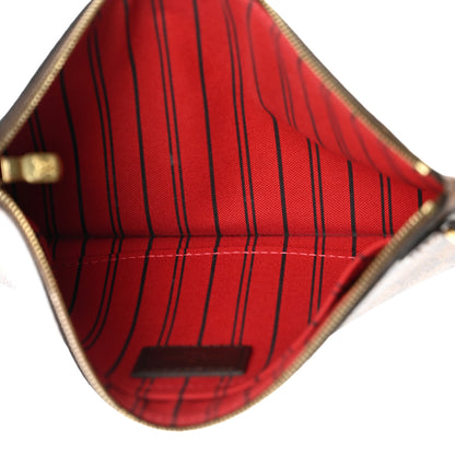 Louis Vuitton Damier Ebene Neverfull MM GM Pochette 5 of 9