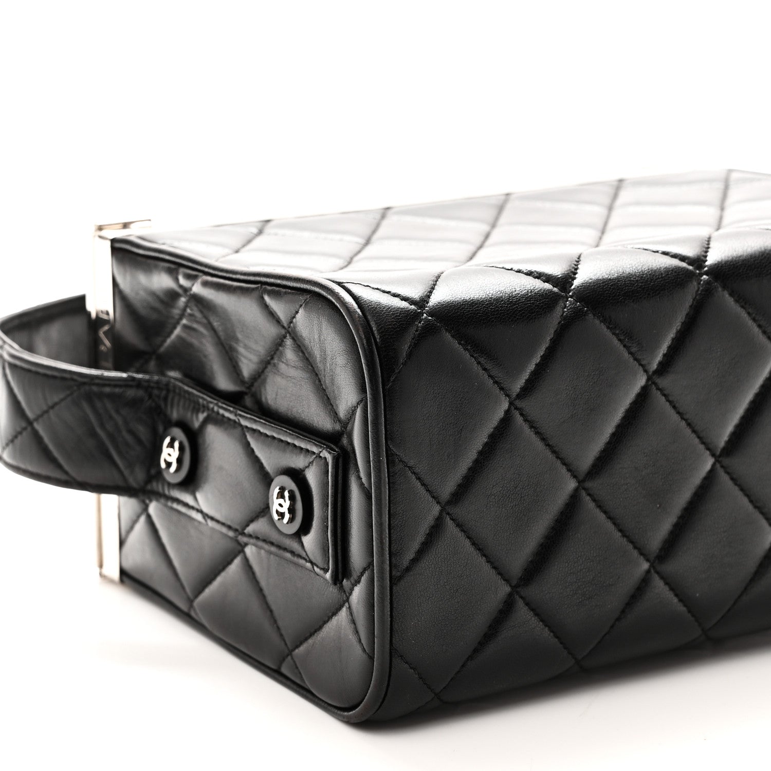 Chanel Lambskin Quilted Box Bag Black 10 of 11