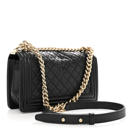 Chanel Caviar Quilted Medium Boy Flap Black 3 of 10
