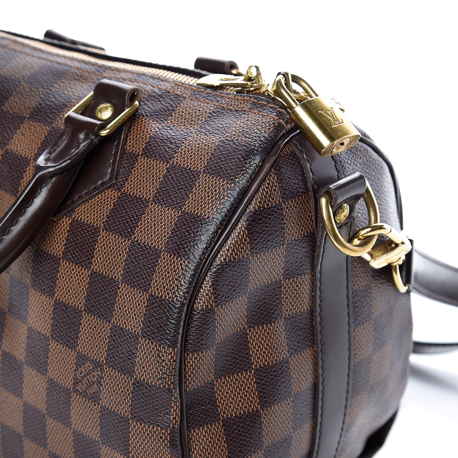 Louis Vuitton Damier Ebene Speedy Bandouliere 25 13 of 20