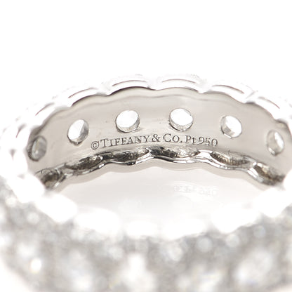 Tiffany Platinum Diamond Cobblestone Ring 52 6 5 of 5