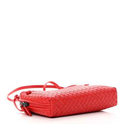 Bottega Veneta Nappa Intrecciato Nodini Crossbody Messenger Red 4 of 10