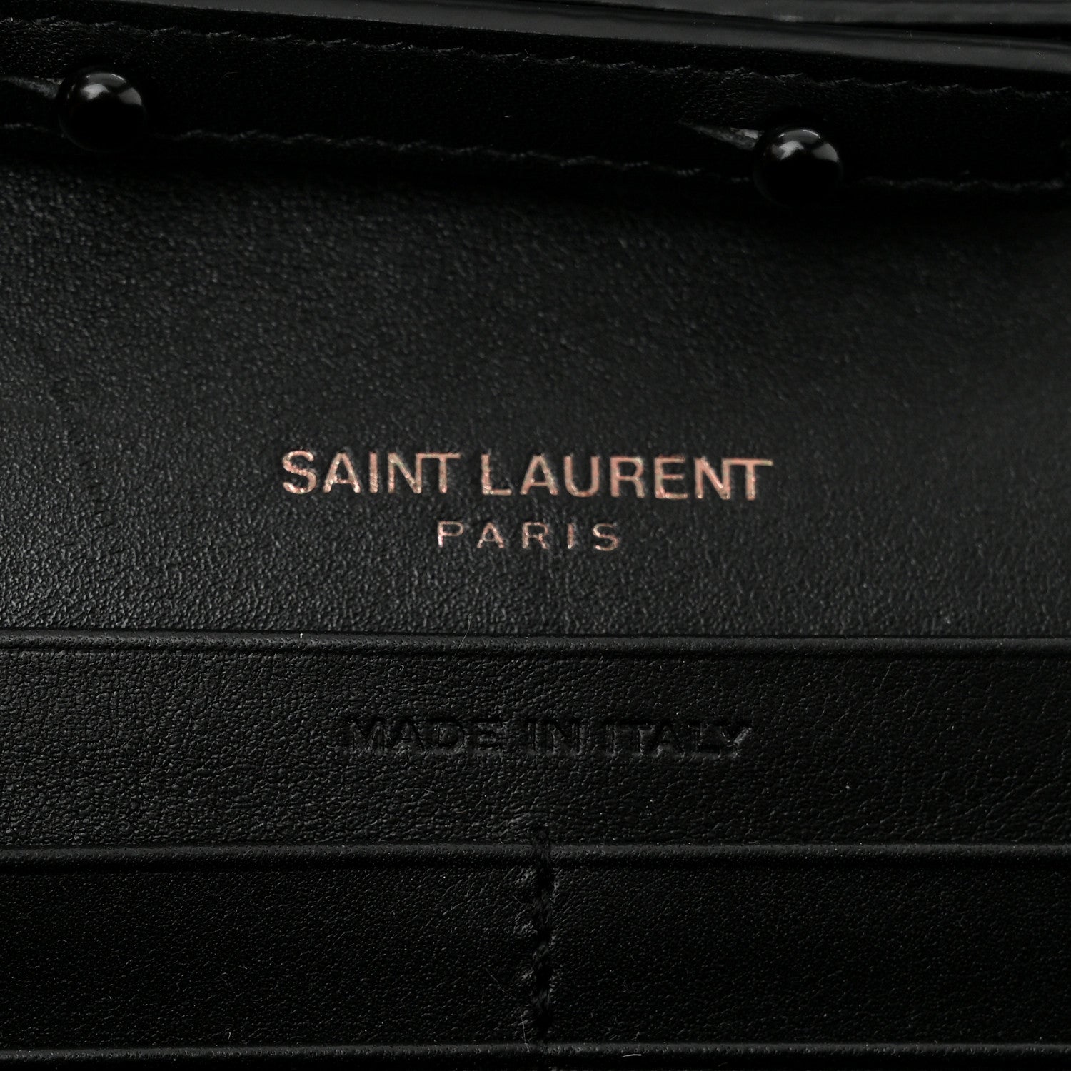 Saint Laurent Grain De Poudre Monogram Chain Wallet Black Confetti 7 of 11