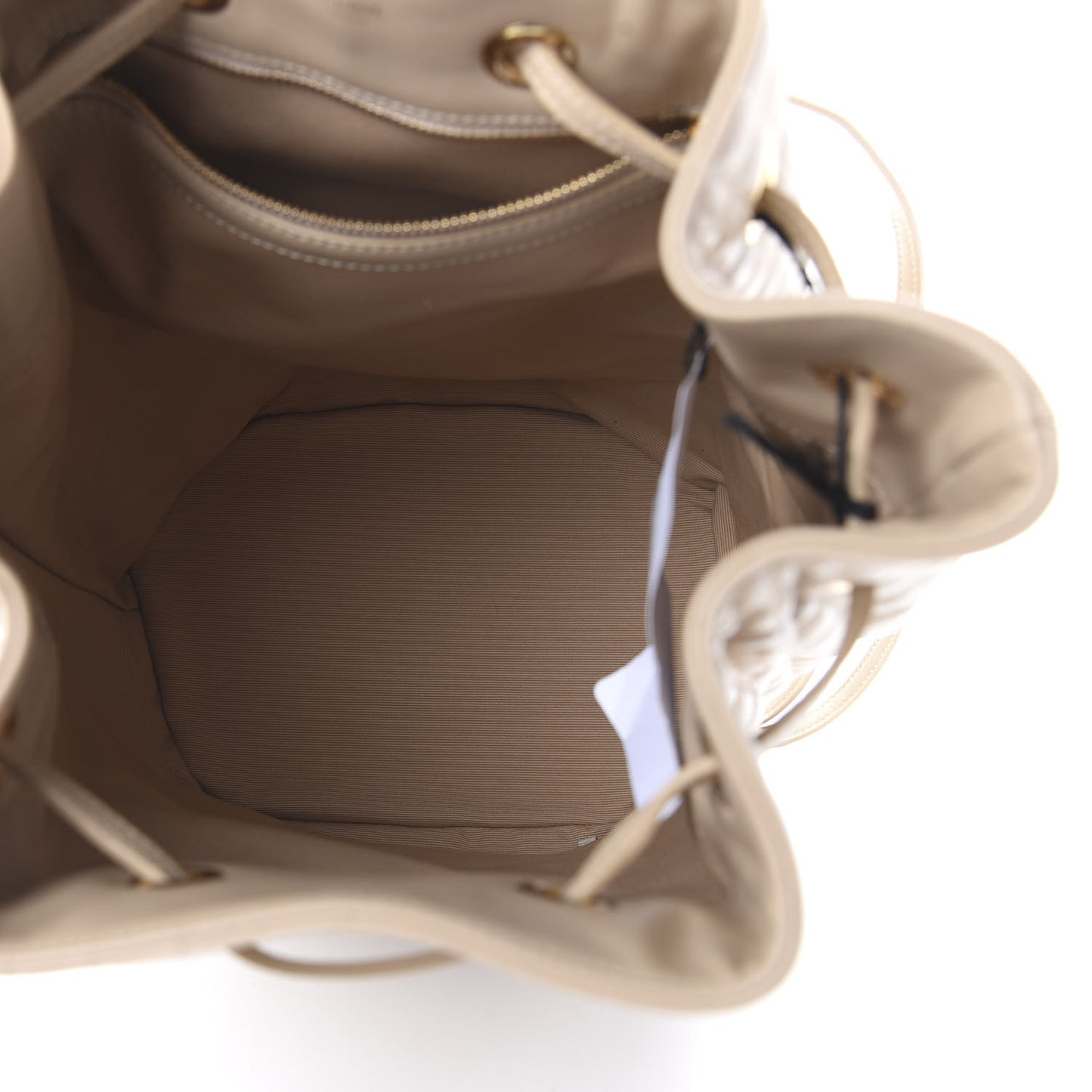 Calfskin Quilted Small C Backpack Nude