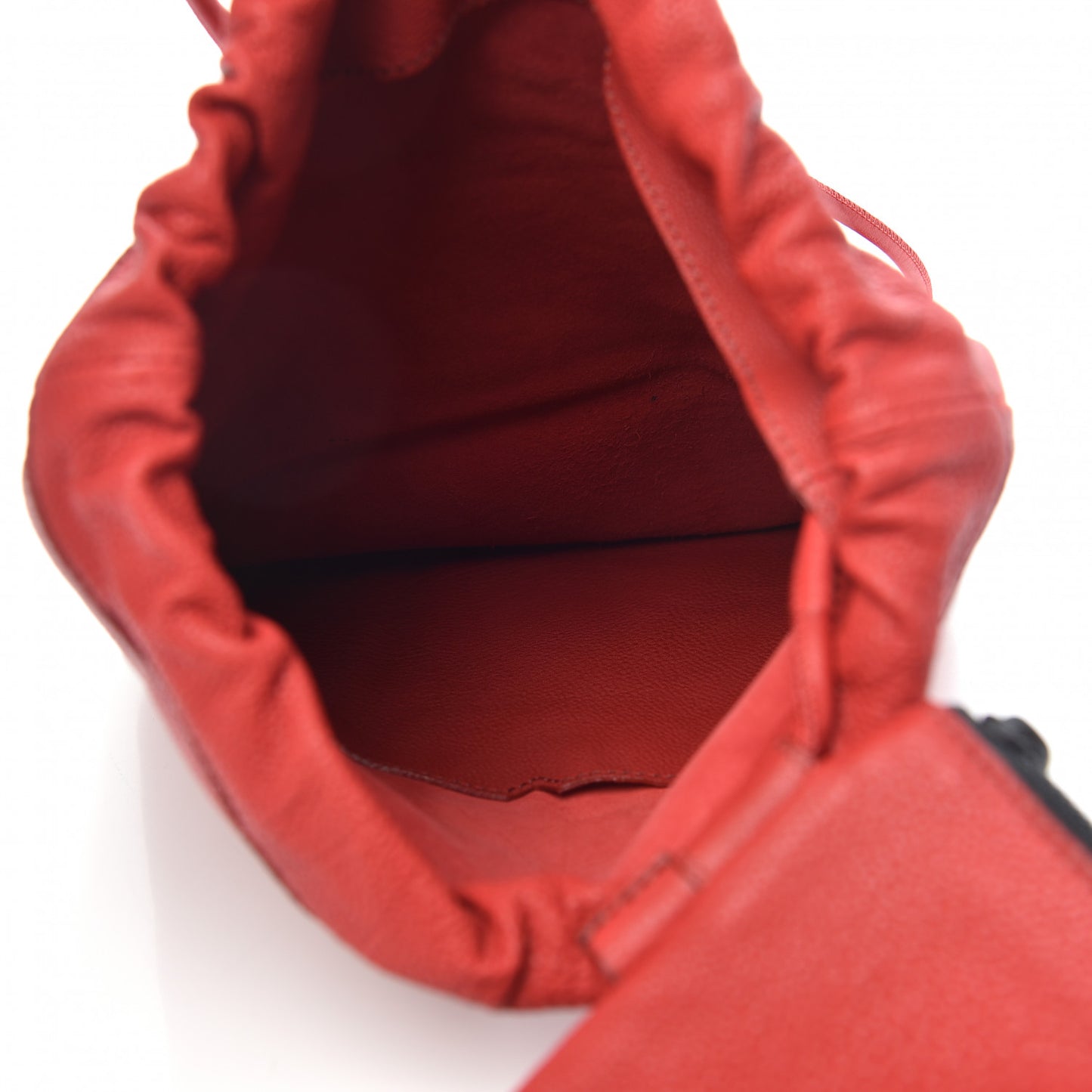 Prorsum Calfskin Drawstring Baby Duffle Red