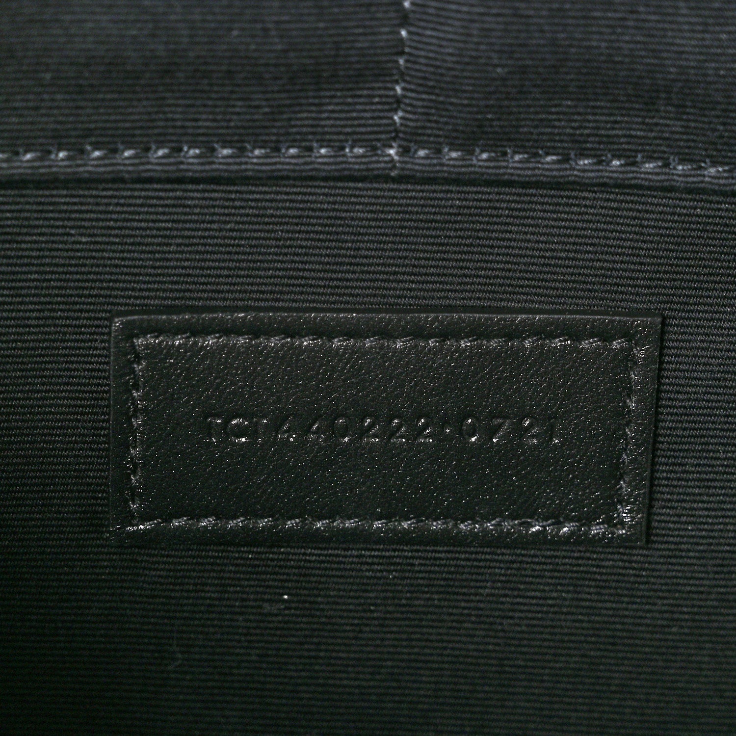 Saint Laurent Calfskin Matelasse Chevron Monogram Document Holder Black 7 of 9