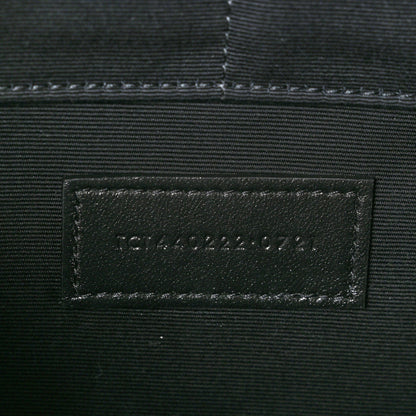 Saint Laurent Calfskin Matelasse Chevron Monogram Document Holder Black 7 of 9