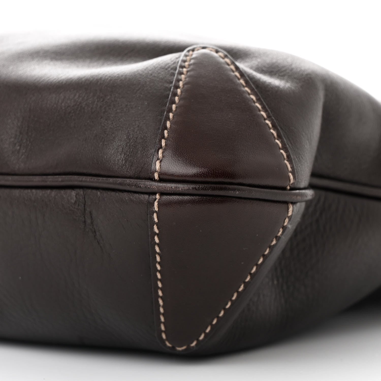 Gucci Calfskin Creole Hobo Chocolate 10 of 10