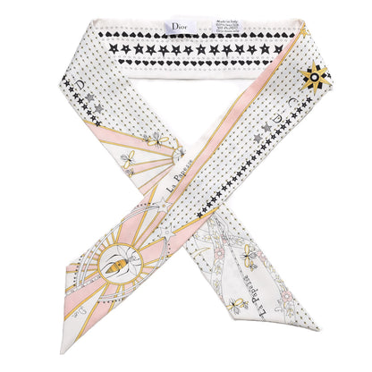 Christian Dior Silk High Priestess Tarot Mitzah Scarf Off White 1 of 4