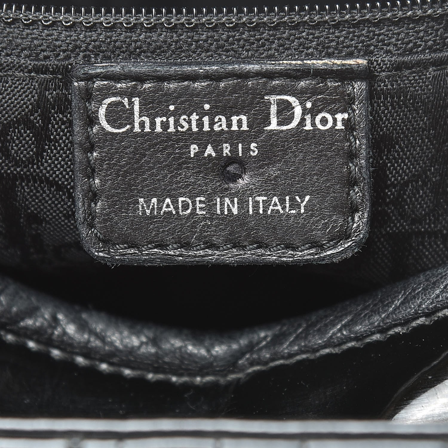 Christian Dior Patent Cannage Stitched Medium Lady Dior Black 6 of 13