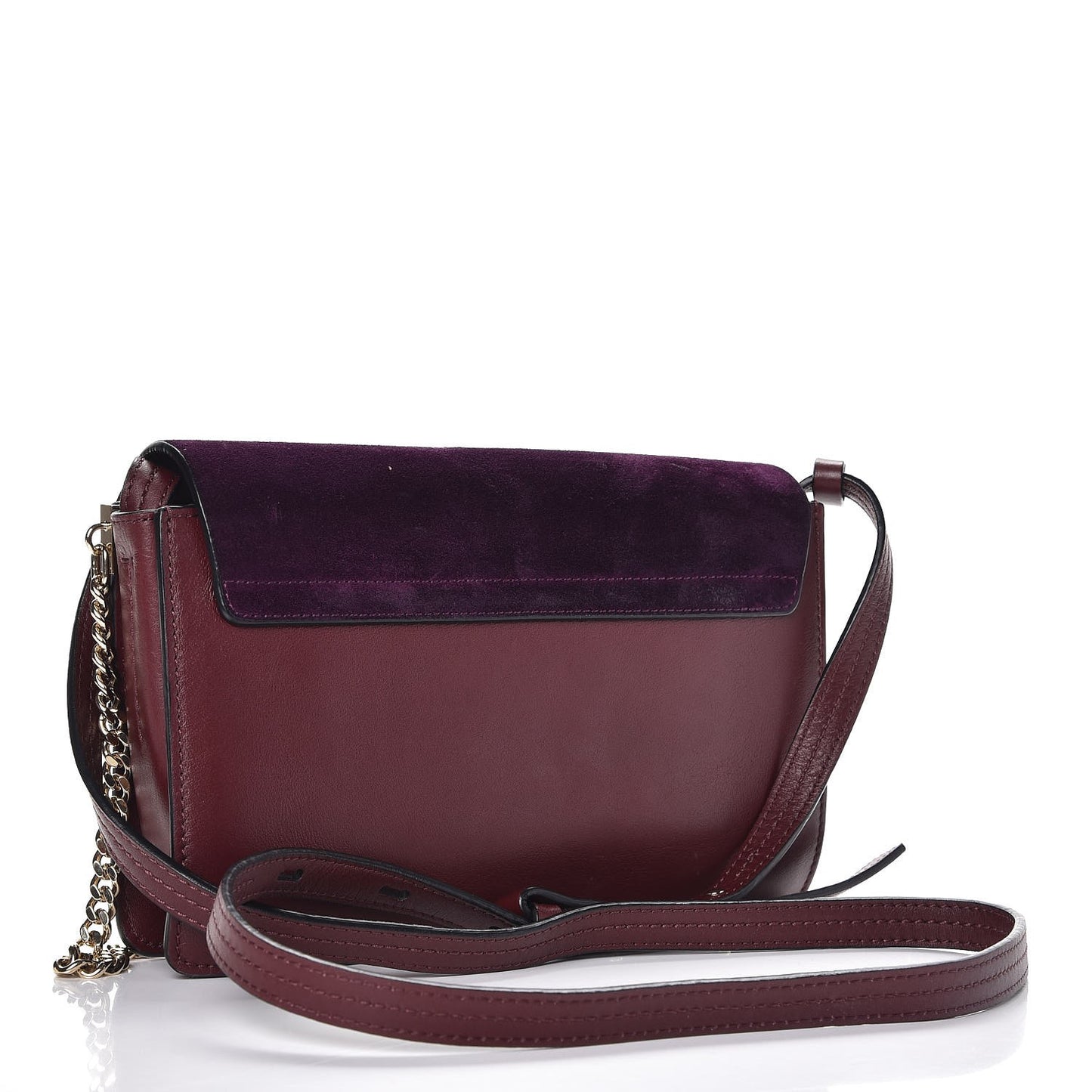 Suede Calfskin Small Faye Shoulder Bag Intense Violine