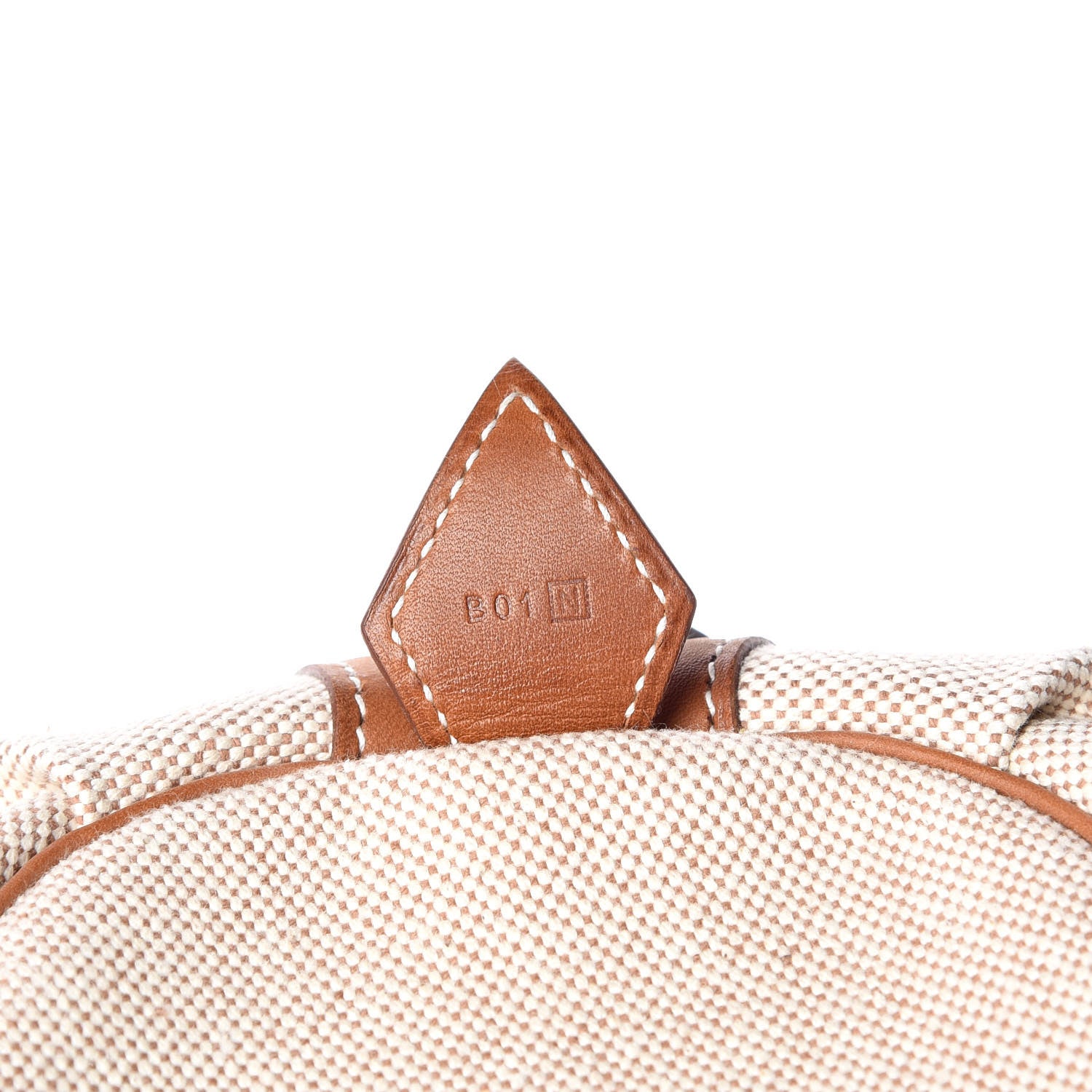 Hermes Toile Natural Barenia Polochon Mademoiselle Bag 9 of 10
