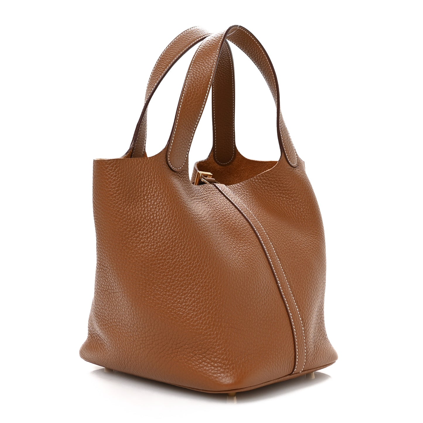 Taurillon Clemence Picotin Lock 22 MM Gold