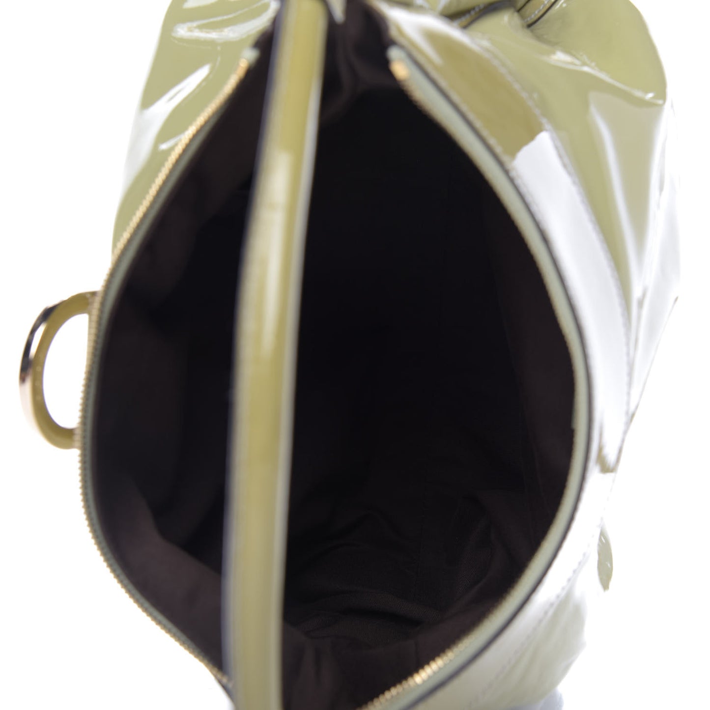 Patent Large D Ring Hobo Green