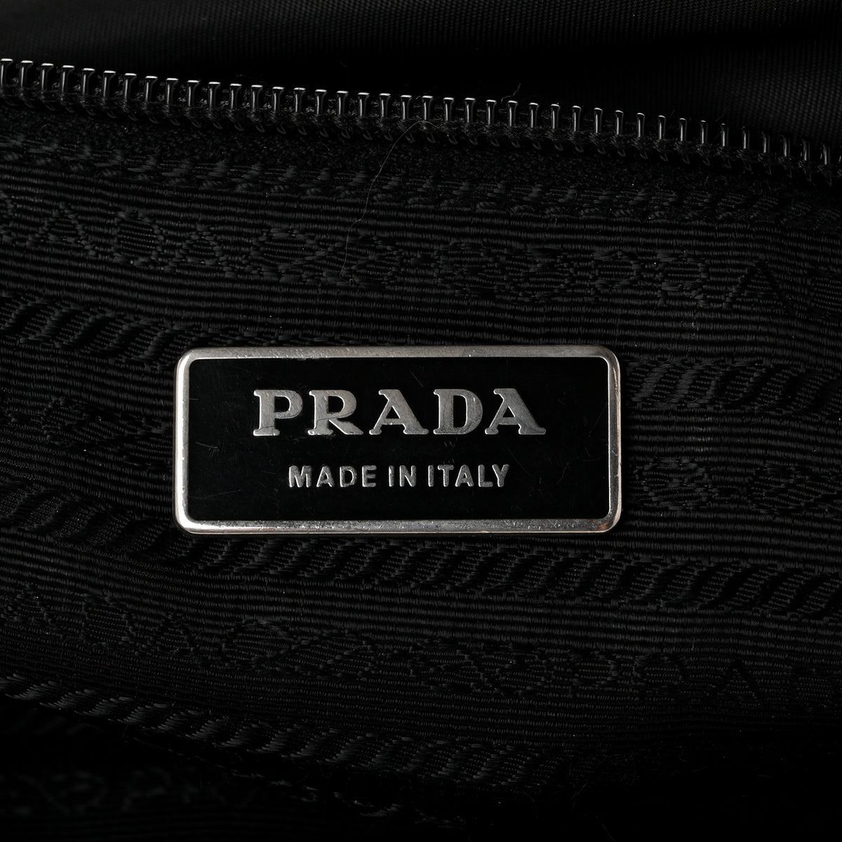 Prada Re-Nylon Vela Saffiano Pocket Double Zip Shoulder Bag Black 6 of 11