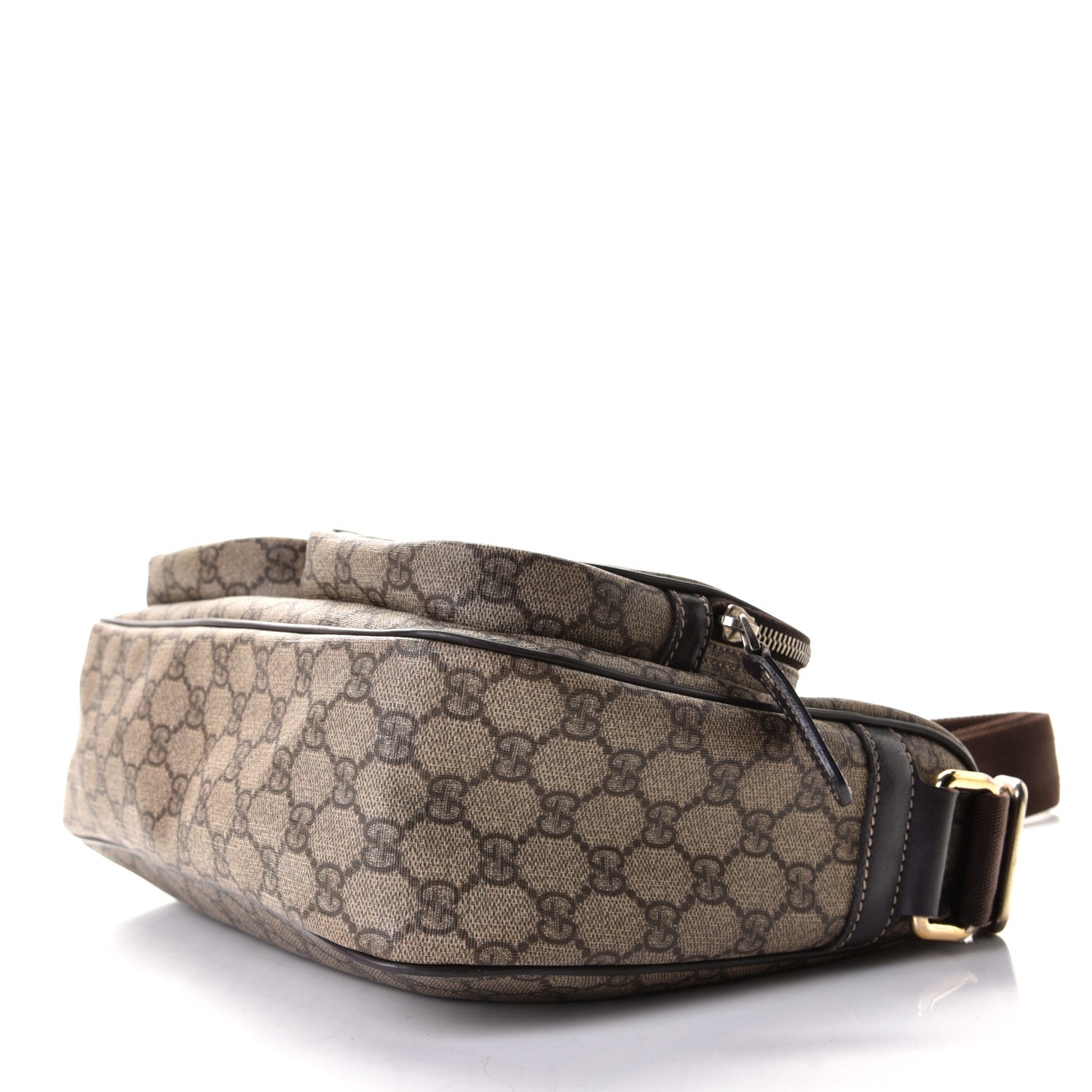 Gucci GG Plus Monogram Front Pocket Messenger Dark Brown 7 of 8