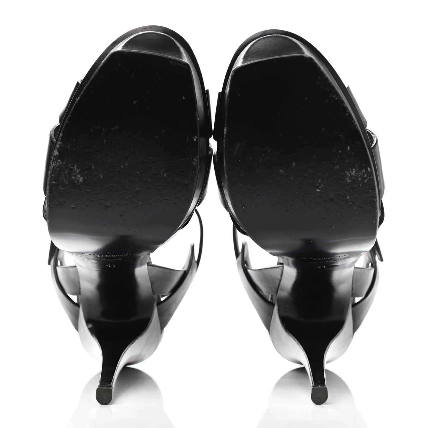 Saint Laurent Patent Tribute 105 Platform Sandals 41 Black 5 of 11