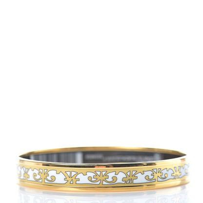 Hermes Enamel Printed Narrow Balcons Du Guadalquivir Bracelet 70 3 of 5