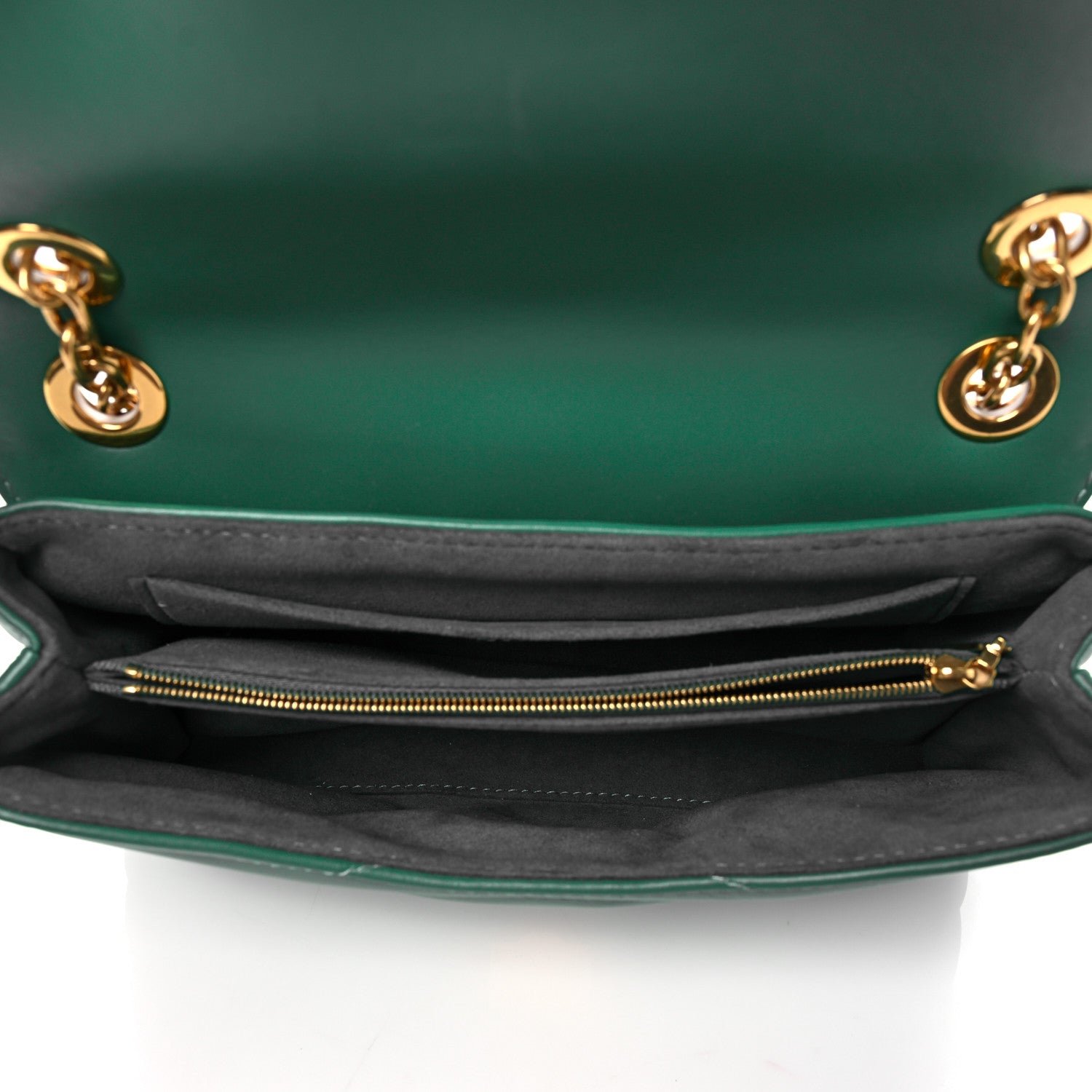 Louis Vuitton Calfskin LV New Wave Chain Bag Emerald 5 of 7