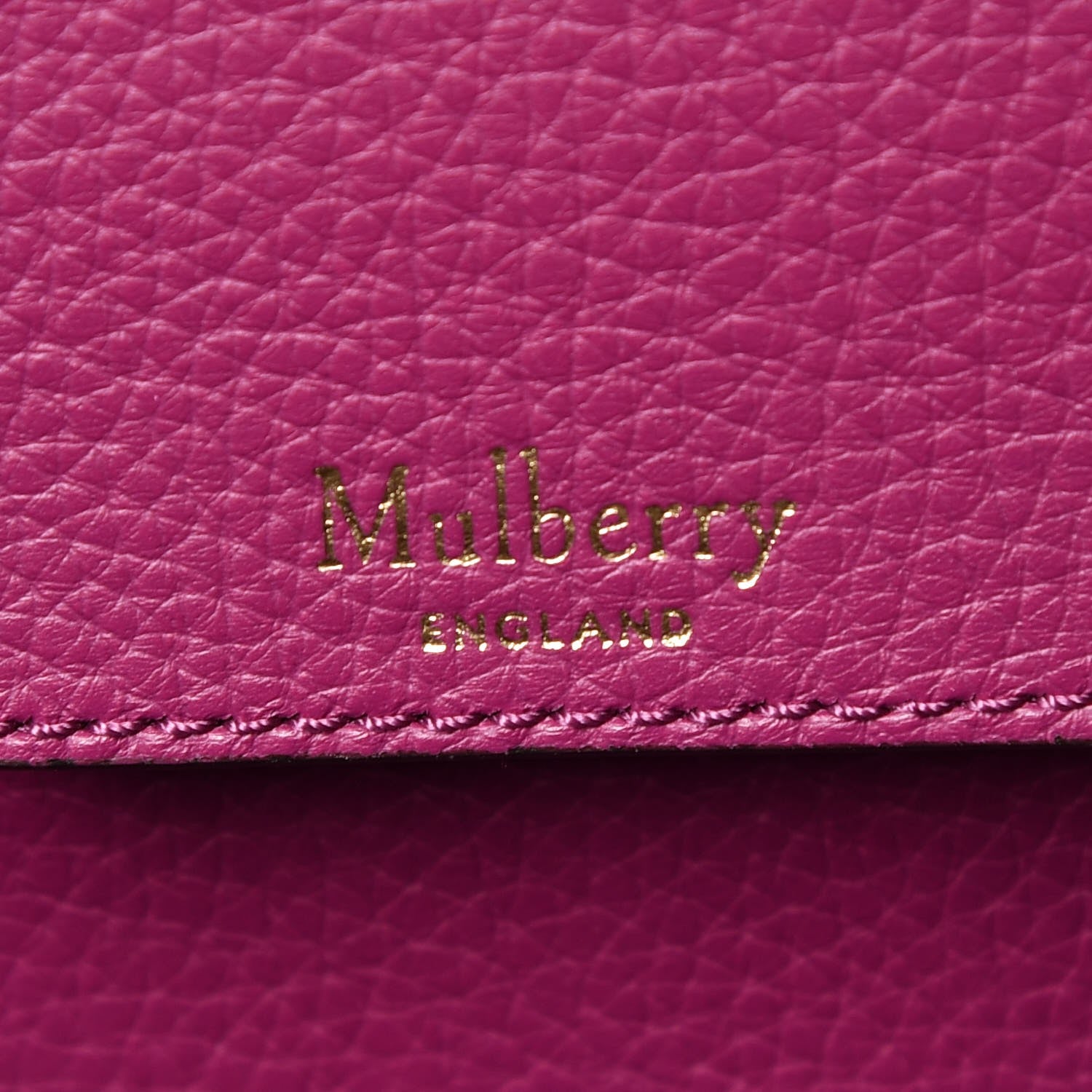 Mulberry Small Classic Grain Bayswater Tote Violet Clay 7 of 7