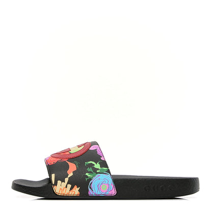 Gucci X KEN SCOTT Rubber Infinity Jenni Interlocking G Womens Pool Slide Sandals 35 Black Pink 1 of 10