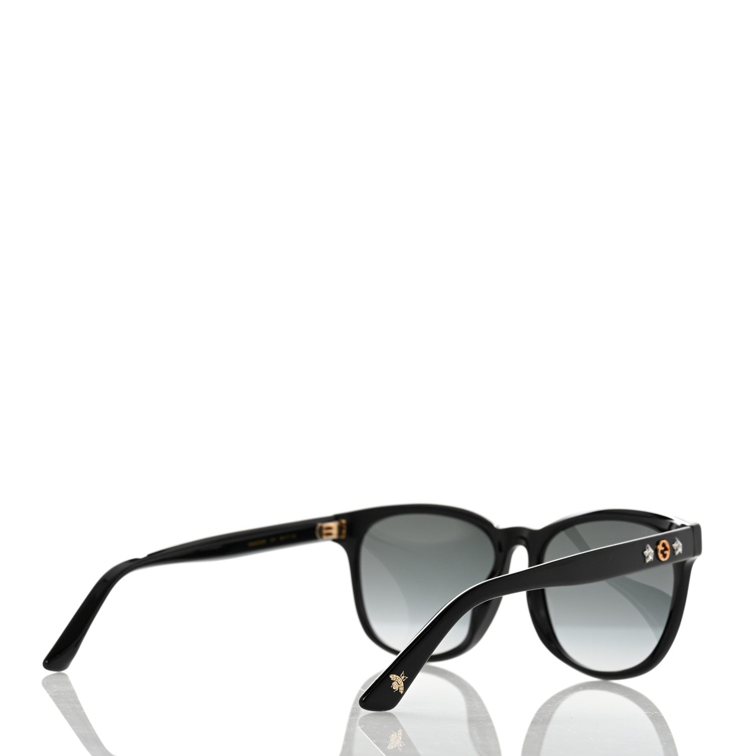 Gucci Round Frame Star Sunglasses GG0232SK Black 4 of 8