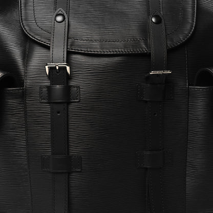 Louis Vuitton Epi Christopher Backpack PM Black 7 of 9