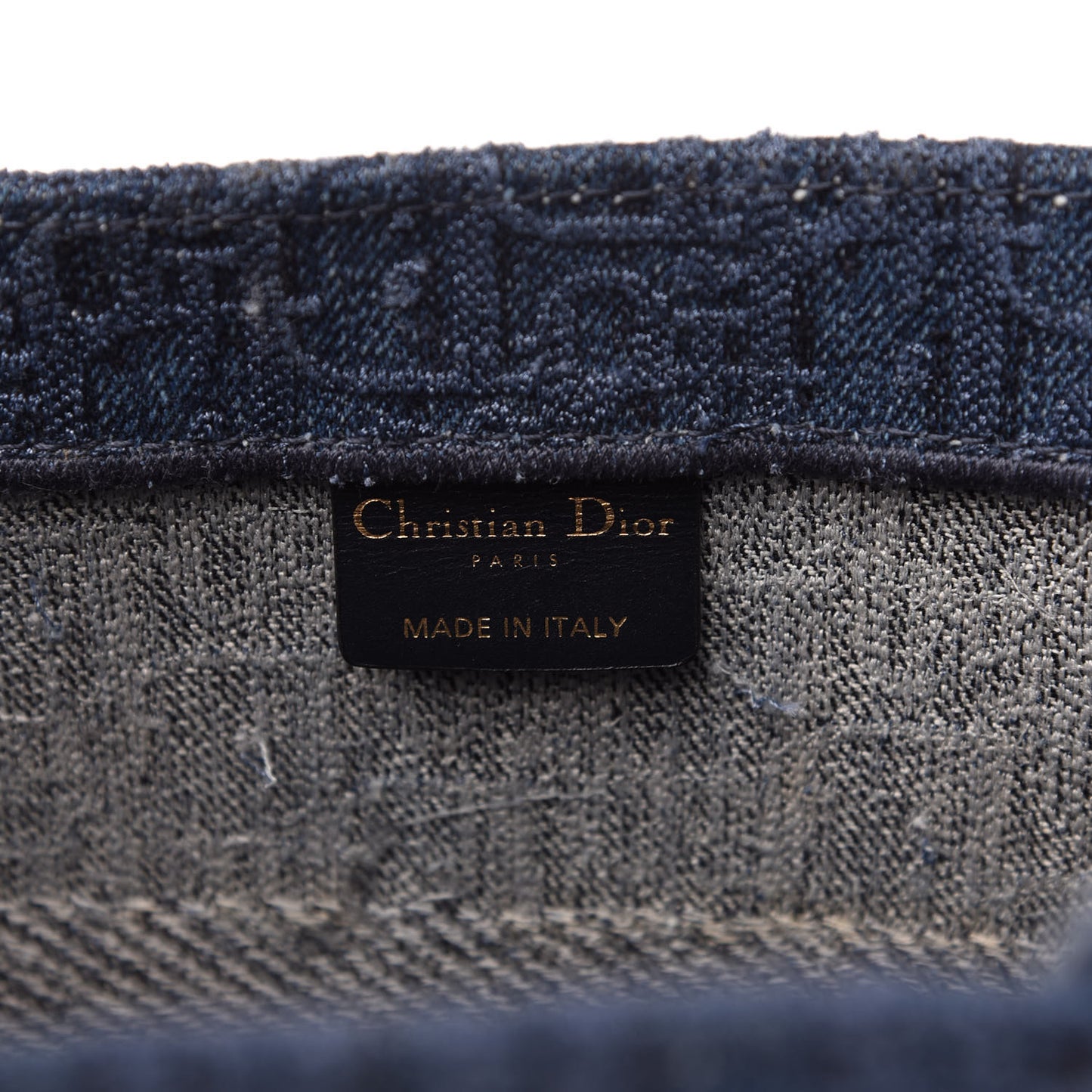 Oblique Denim Medium Book Tote Blue